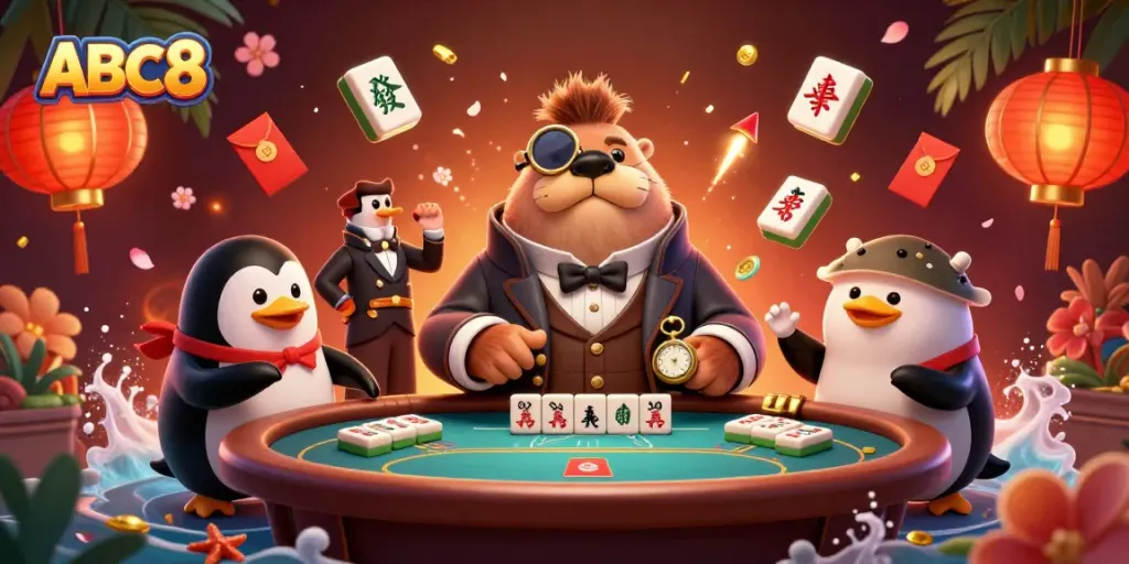 Engage with ABC8 at the vibrant underwater poker table, featuring thrilling casino elements.