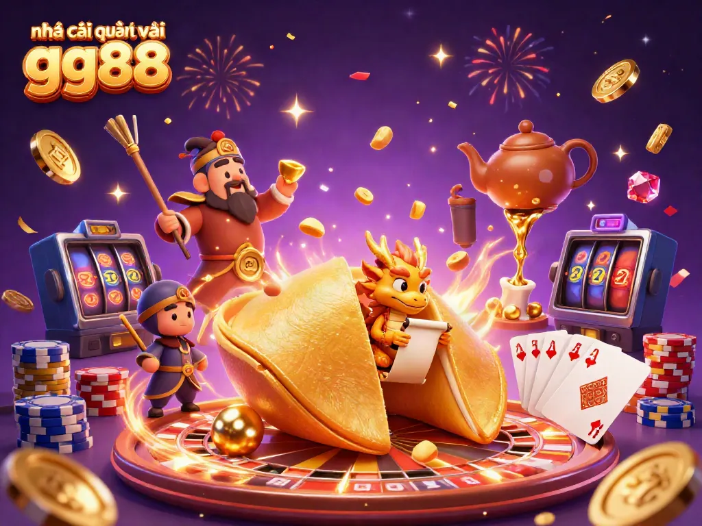 Celebrate winning moments at nhà cái quốc tế gg88 with vibrant casino elements and animated characters.