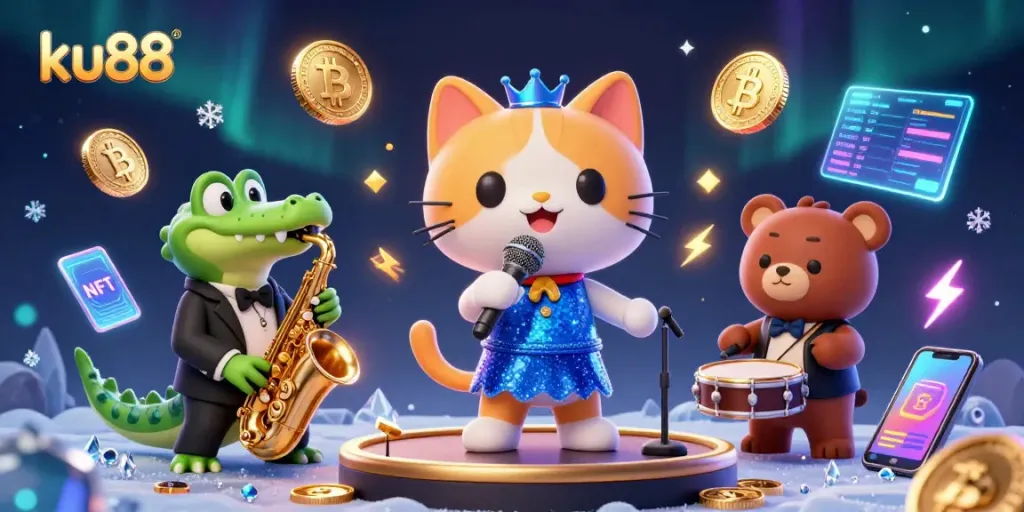 ku88 casino scene with animated characters performing and vibrant gaming elements