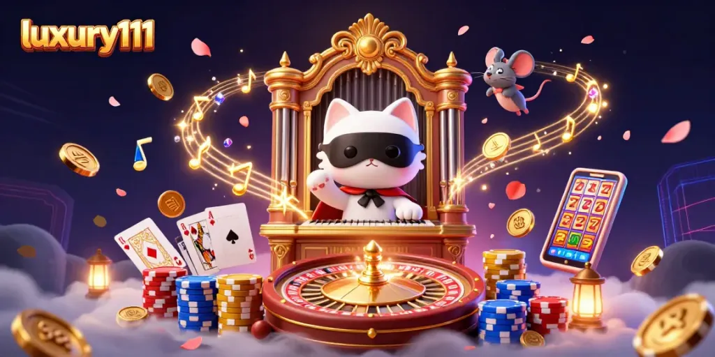 Experience luxury111 gameplay with vibrant casino elements illustrating the thrill of winning big.