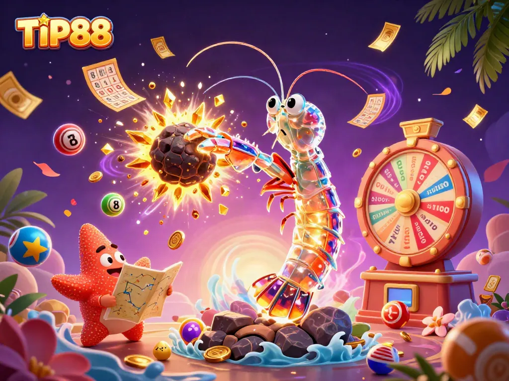 Experience thrilling TIP88 rewards in a dynamic 3D casino adventure filled with excitement.