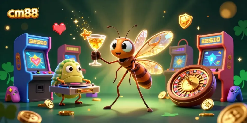 Activate your winning potential with cm88's colorful casino experience featuring animated characters and vibrant gaming elements.