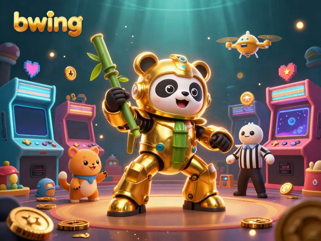 Experience thrilling gameplay with bwing in a vibrant 3D casino scene filled with excitement and adventure.