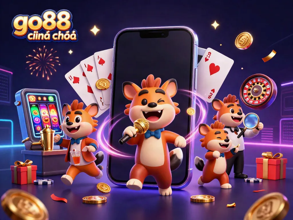 Experience go88 chính chủ with hyenas as entertainers in a vibrant casino environment.