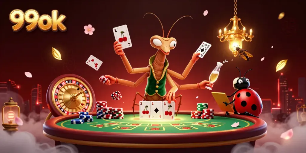 Experience exciting gameplay at 99ok with a lively casino atmosphere featuring card games and vibrant energy.