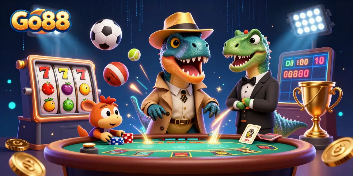 Experience thrilling wins at Go88 with a velociraptor card counter and diverse casino games.