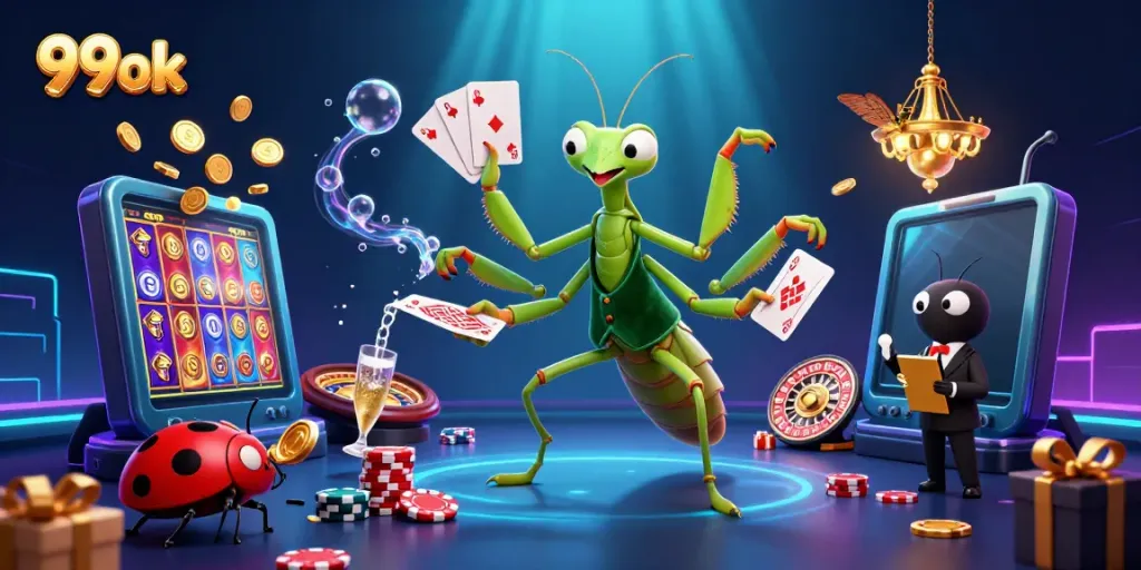 Experience high-stakes gaming with the 99ok casino card sharp and vibrant game elements.