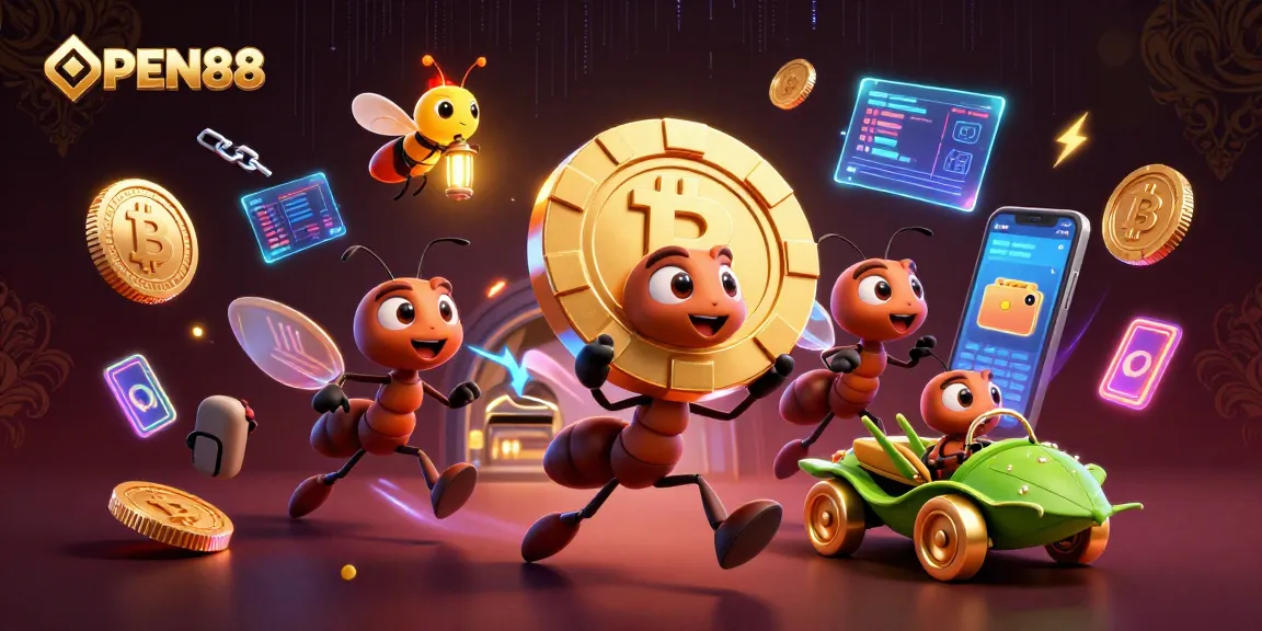 Engage with OPEN88's thrilling heist scene, showcasing slot games' excitement and strategy.