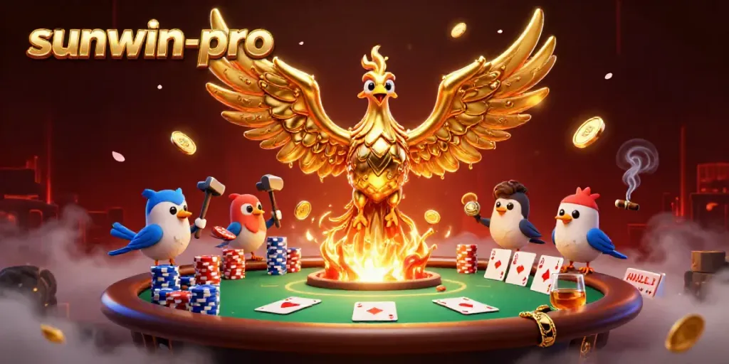 Engage with sunwin-pro and win with the molten gold phoenix and poker elements!