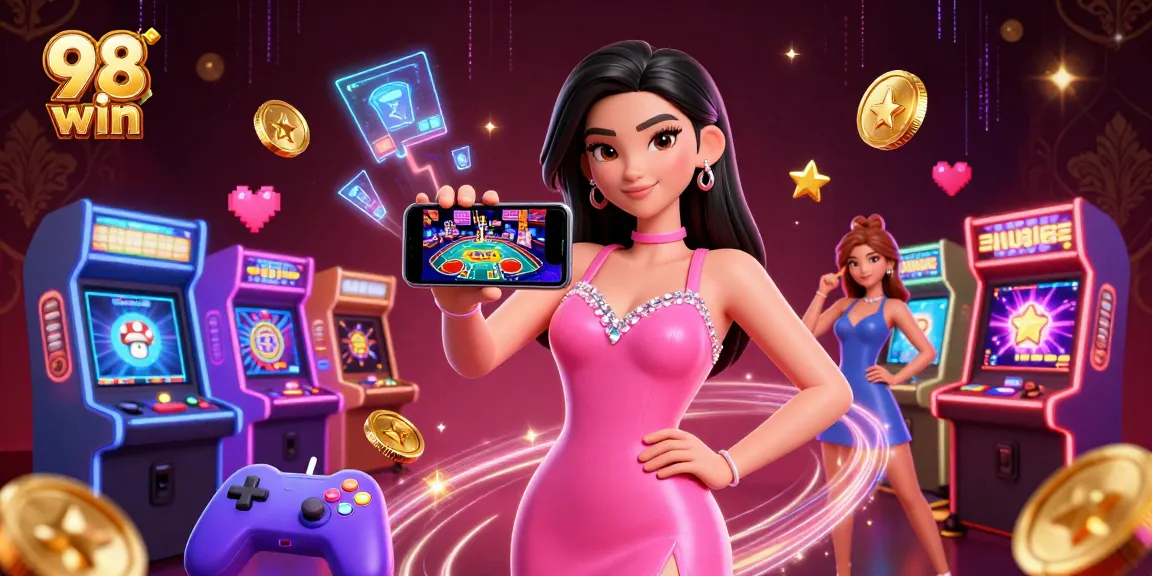 Play thrilling live dealer games at 98 win while exploring colorful 3D casino elements and vibrant action.