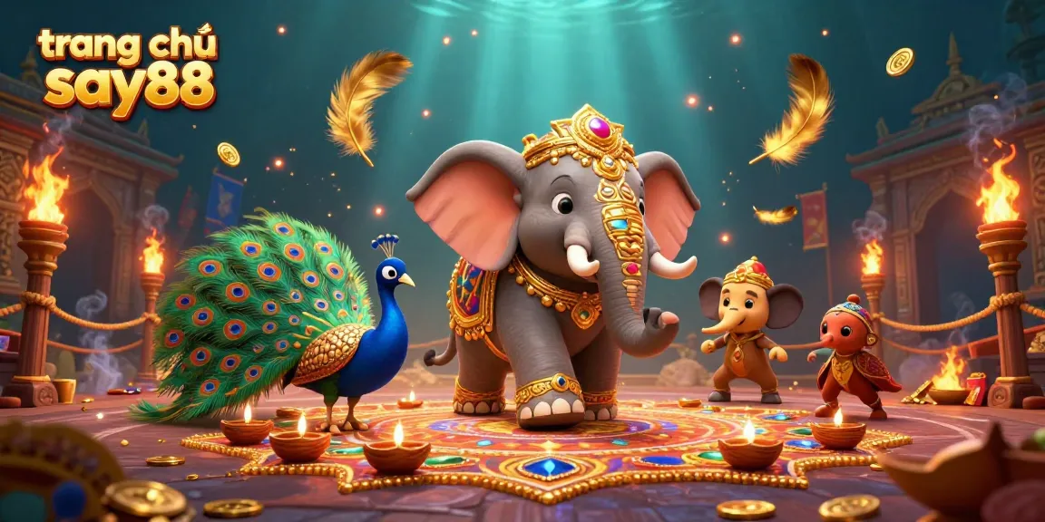 Engage with the thrilling world of trang chủ say88 through a vibrant 3D casino scene.