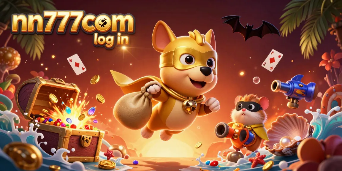 Join the action at nn777com log in with our vibrant casino illustration showcasing thrilling gaming elements.