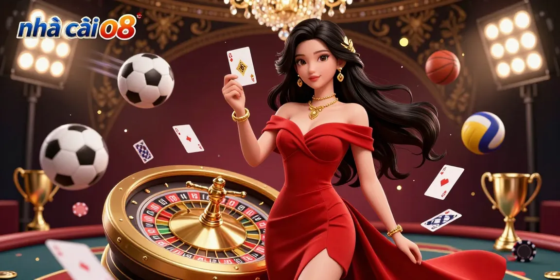 Experience the vibrant energy of nhà cái o8 with stunning casino scenes featuring dynamic gameplay and elegant design.