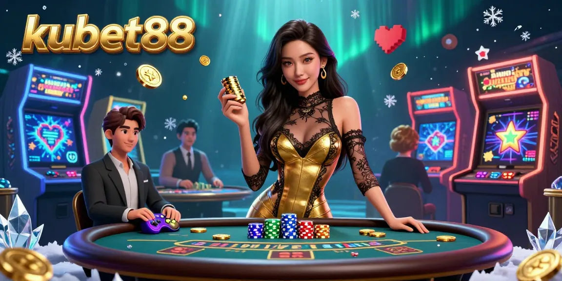 Experience the excitement of kubet88 with beautiful dealers in a luxurious casino scene.
