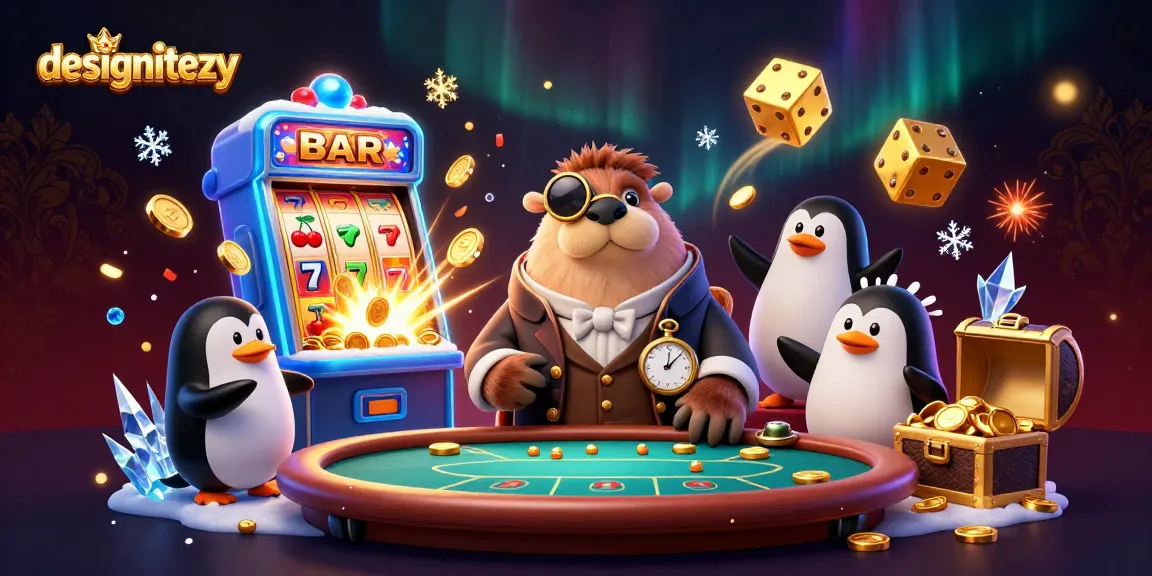 Spin to win with designitezy's vibrant slots and poker dynamics in a colorful underwater casino.