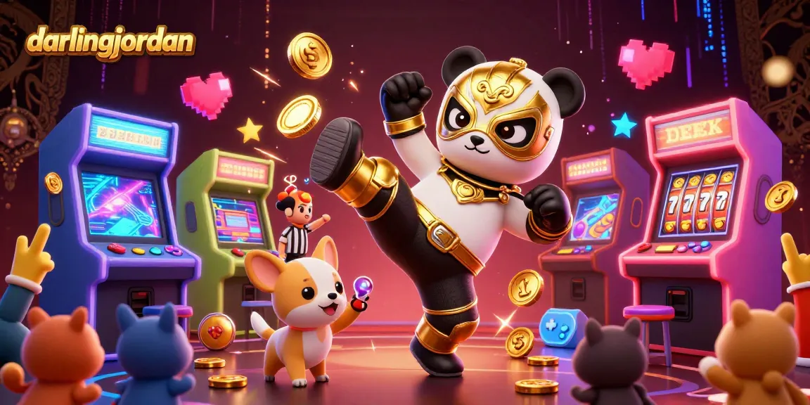Engage in fun at darlingjordan with vibrant arcade themes, lively characters, and casino excitement!