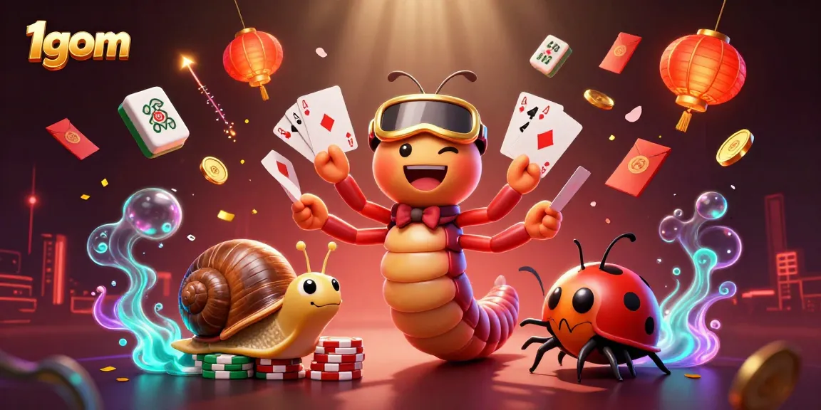 Experience the excitement of 1gom with a vibrant casino scene featuring unique characters and engaging gaming elements.