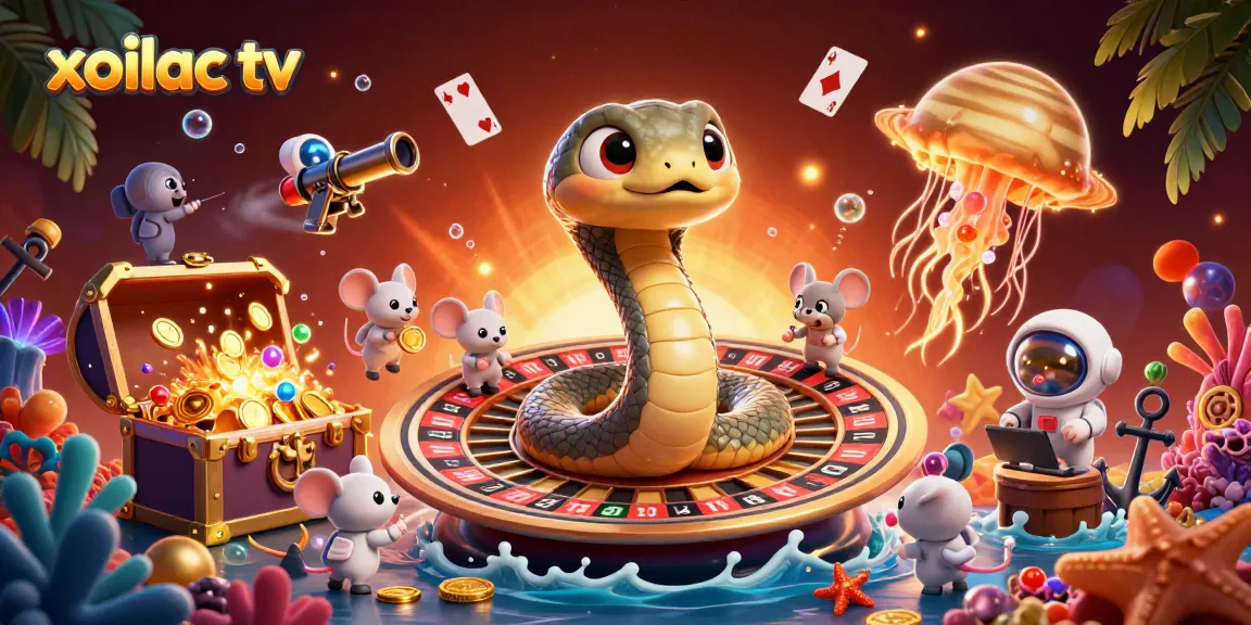 Xoilac TV dealers host cosmic bets with unique games in a rich 3D arena.