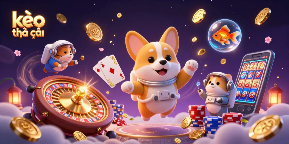 Experience thrilling betting moments with kèo nhà cái in this dynamic 3D casino scene.