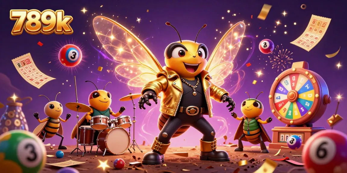 Engage with 789k's vibrant gaming scene featuring a cicada rock star in a casino environment.