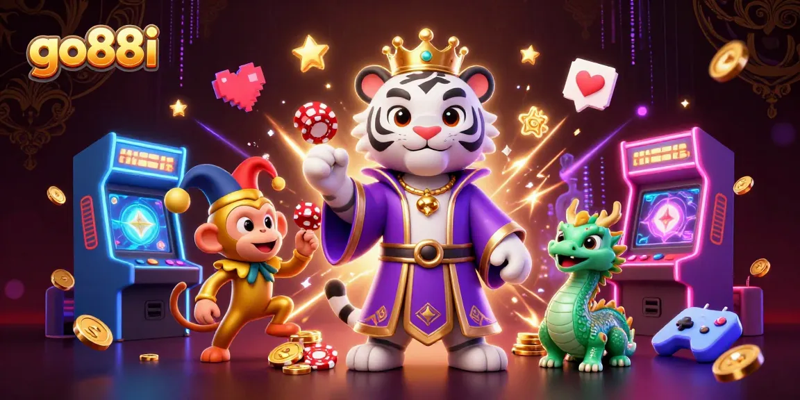 Engage with go88i's thrilling gaming ecosystem, featuring dynamic characters and casino elements.