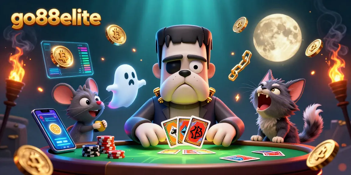 Engage with the exciting world of go88elite's gambling scene featuring a lively 3D cartoon casino atmosphere.