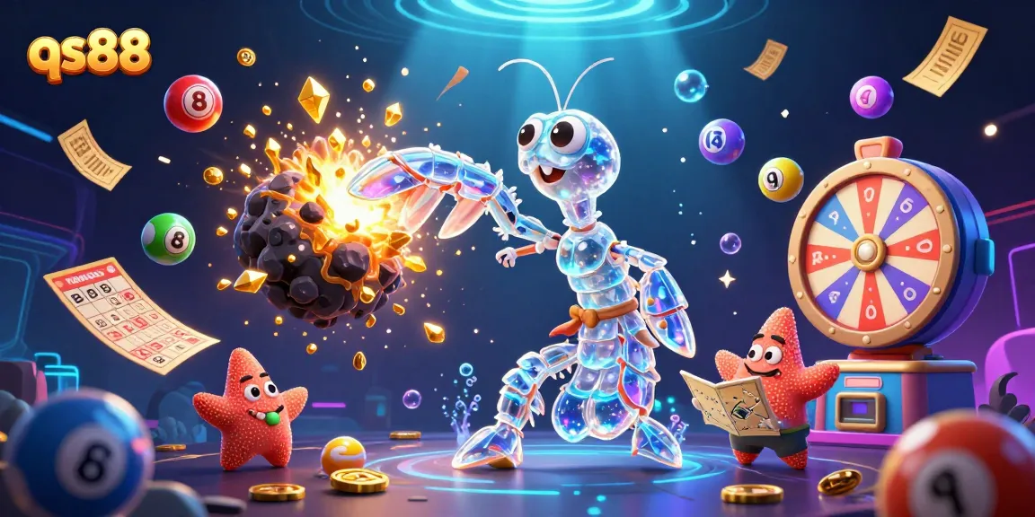 Experience thrilling gameplay with qs88, featuring a vibrant 3D scene of a galactic samurai and diverse casino elements.