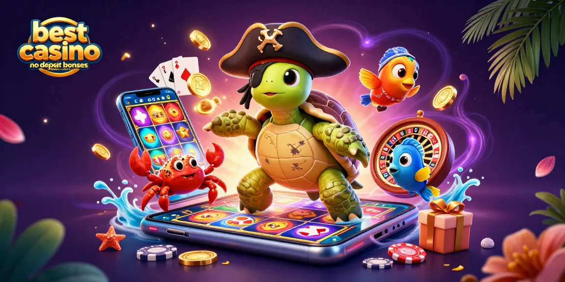 Discover the best casino no deposit bonuses in Australia with this vibrant 3D illustration featuring exciting game elements.