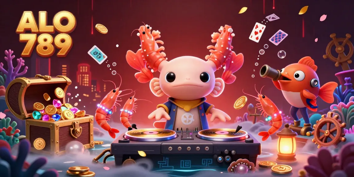 Engage in thrilling gambling experiences with ALO 789, featuring vibrant characters and exciting underwater elements.