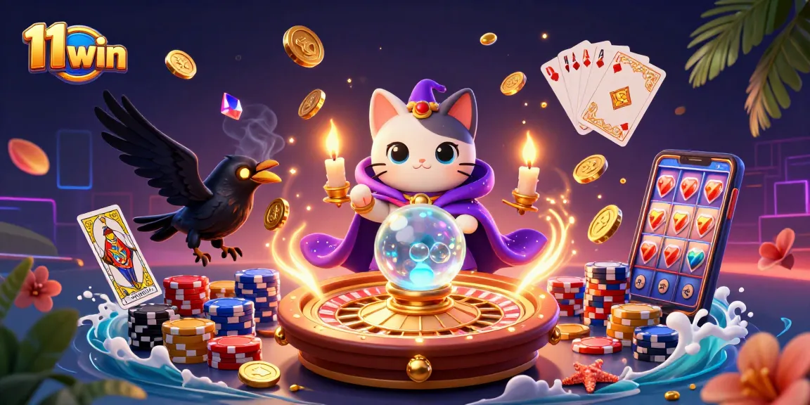 Engage with thrilling gameplay at 11 win with a vibrant 3D casino illustration alive with action!