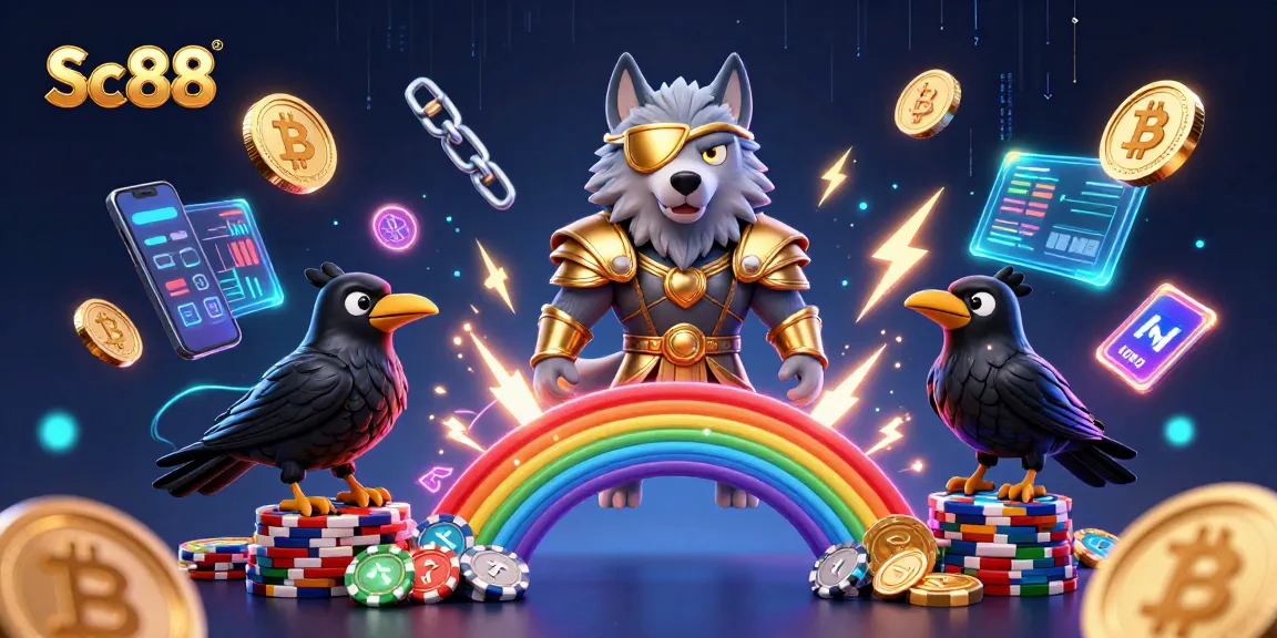 Engage in the thrilling world of Sc 88, where a Norse wolf and ravens guard the bridge of casino excitement.